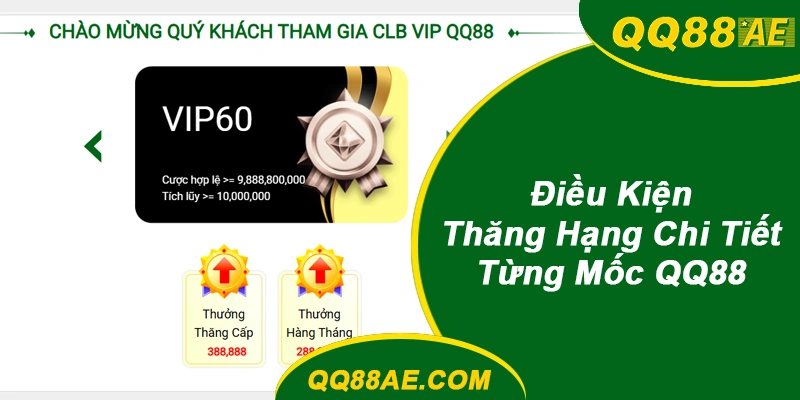 Điều Kiện Thăng Hạng vip QQ88